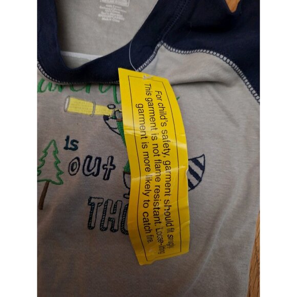 Gymboree Long Sleeve Gray Blue Adventure Cotton T-Shirt Size 7 New - Picture 5 of 9